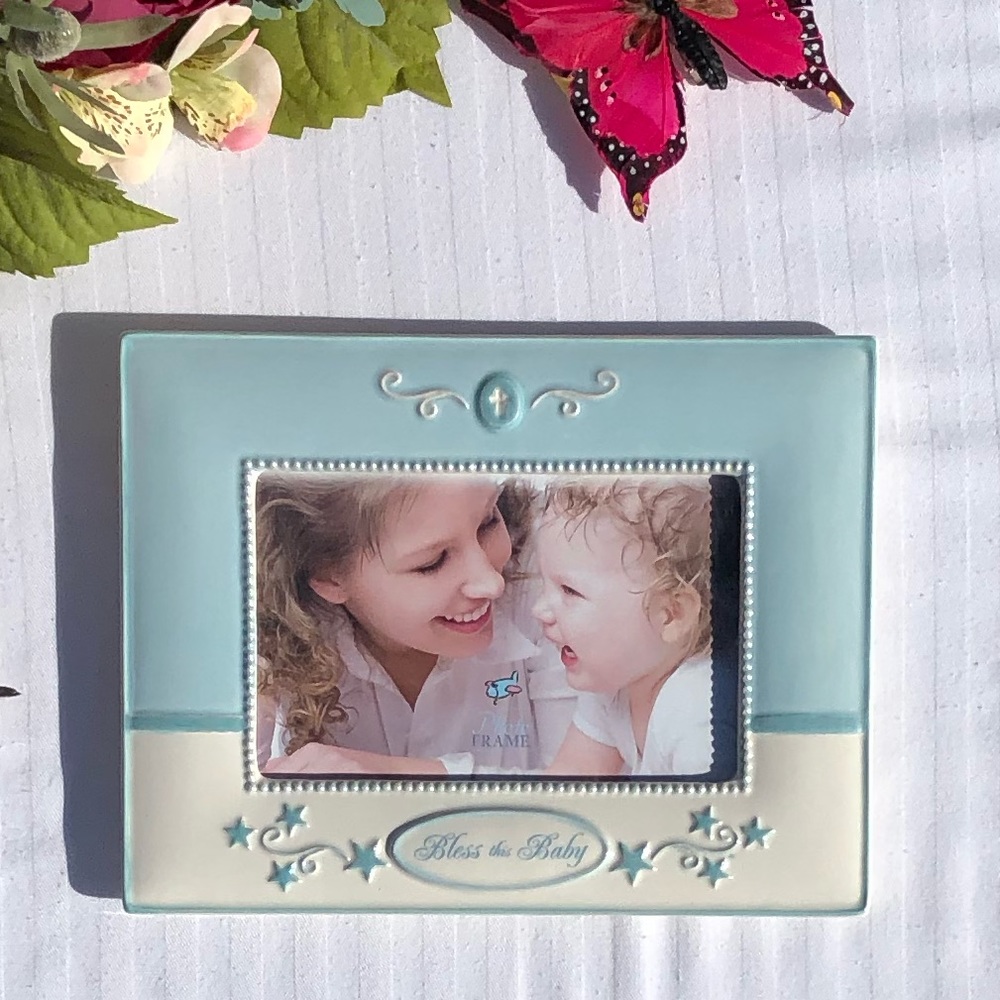 Roman Bless this Baby Picture Frame